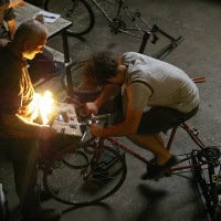 Vélo générateur low tech