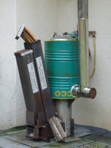 rocket bouilleur photo prototype laurent expérimentation low tech CC BY SA NC